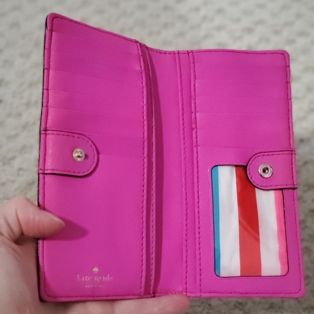 Kate Spade Wallet Hot Pink - Picture 2 of 13